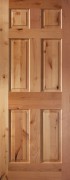 6 Panel Raised Knotty Alder