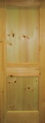 2 Panel Flat Knotty Pine