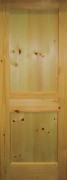 2 Panel Flat Knotty Pine